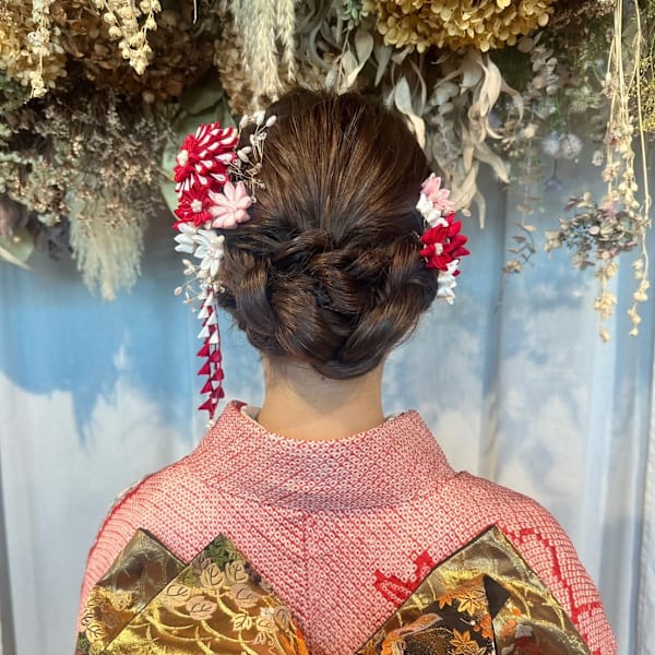 成人式ヘアセット×振袖着付け♪yu