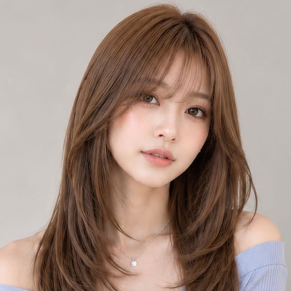 【ChaoMICHI yu-ka】韓国レイヤー 顔周りカット|岡山髪質改善美容室 hair studio Chao by MICHI 【ヘアースタジオチャオ】