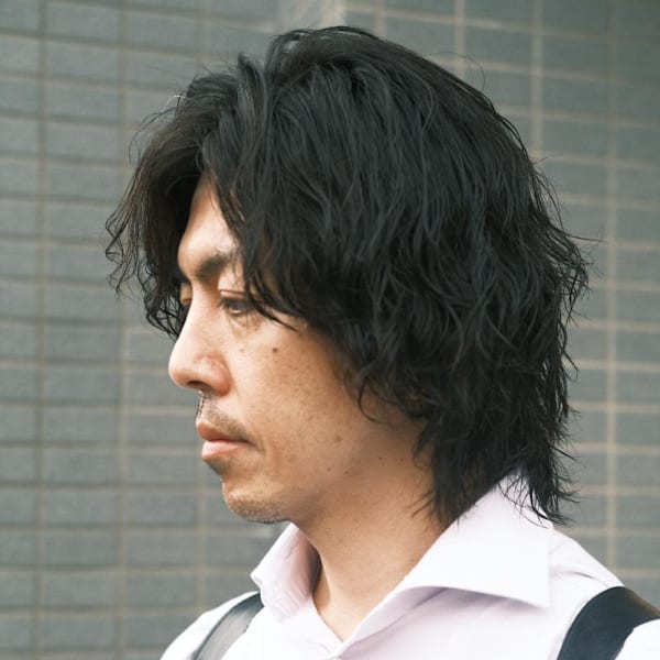 ミディアムパーマスパイラルメンズ