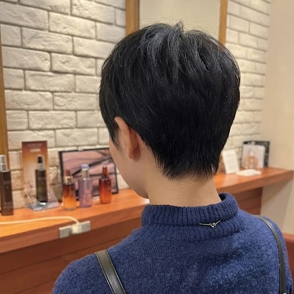 毛流れが美しい大人の上品ショートヘア【383スタイル】
