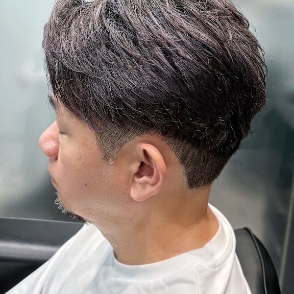 【骨格補正】立体毛流れ×グラデーション刈り上げマッシュ