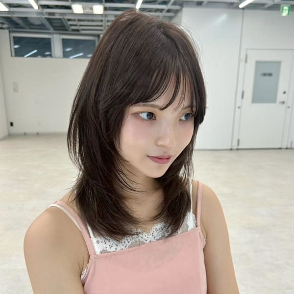 くびれミディアム 透明感カラー 20代30代 銀座 東銀座|Euphoria 銀座本店 Smart Salon【ユーフォリア】