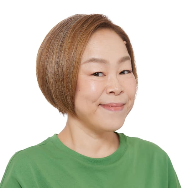 大人に似合う◎まろやカラーなショートボブ|えがお美容室