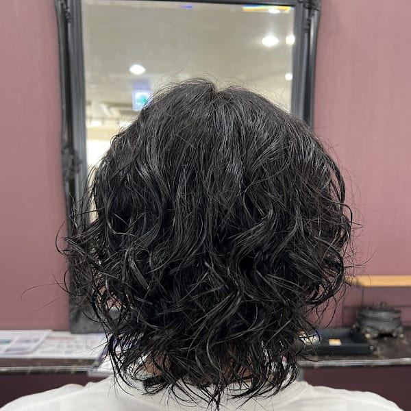 メンズロングツイストパーマ