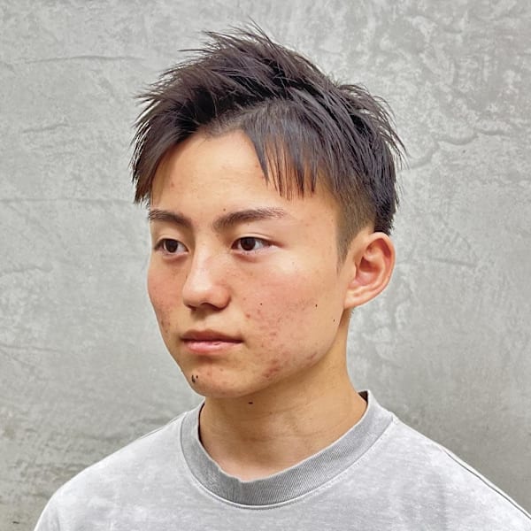 アップバングショート