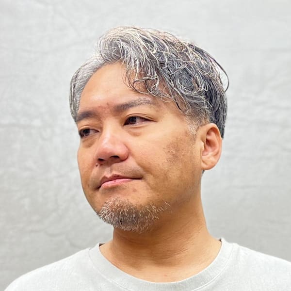 7:3パーマ/白髪/メンズ