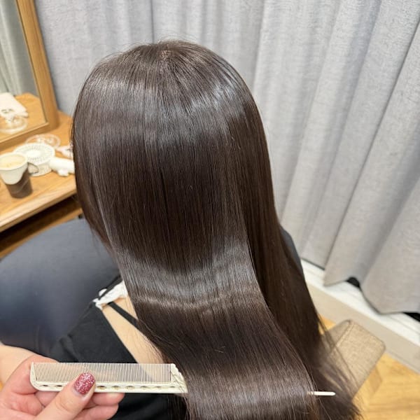 ツヤツヤ酸性ストレート|aroot 町田店 酸性縮毛矯正/髪質改善カラー
