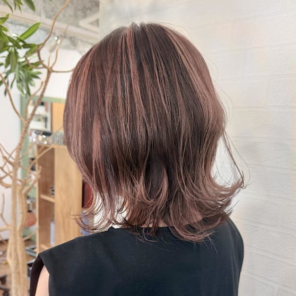 結べるギリギリピンクハイライト【飯田淳平】|Re:ta Hair
