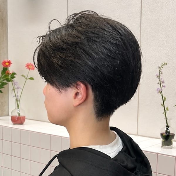 シンプルメンズヘア