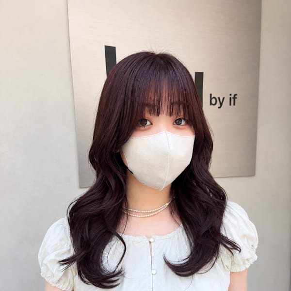 ラベンダーカラー×レイヤーカット