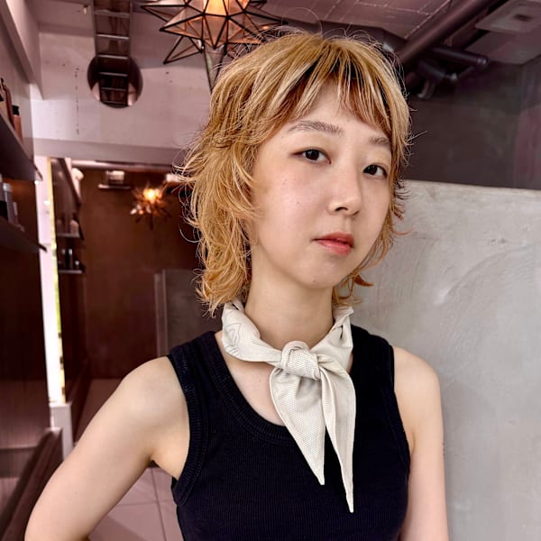 ハイトーンデザインカラー　ショートウルフ|SILEM Branch of merci