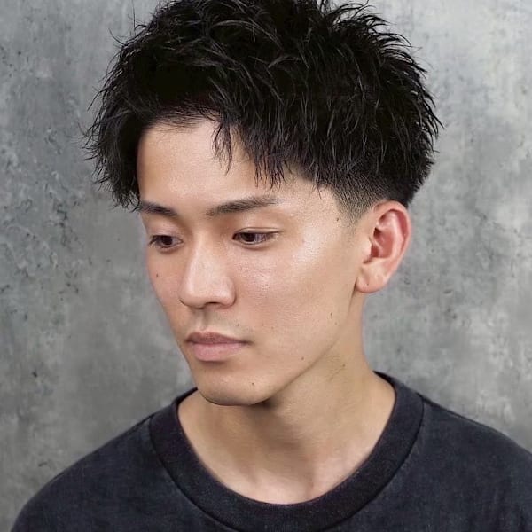 ツーブロックスパイキーショート