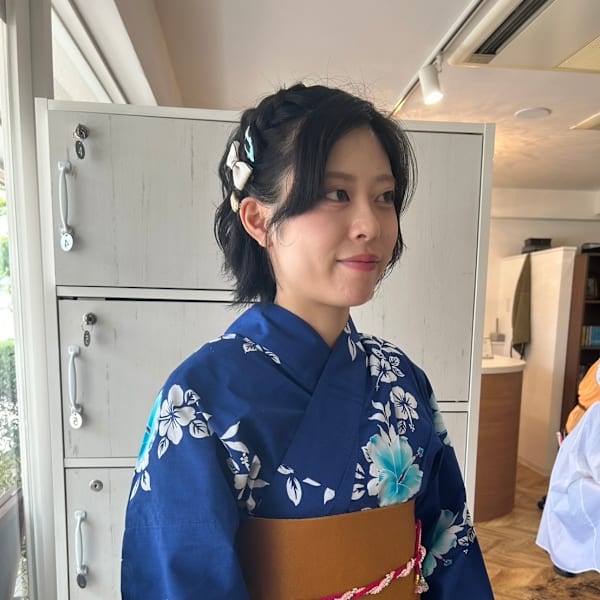 浴衣着付け/ヘアセット/編み込み