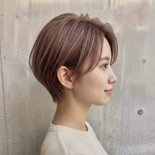 【横顔美人】骨格を補正する美シルエットショート◇大人可愛い