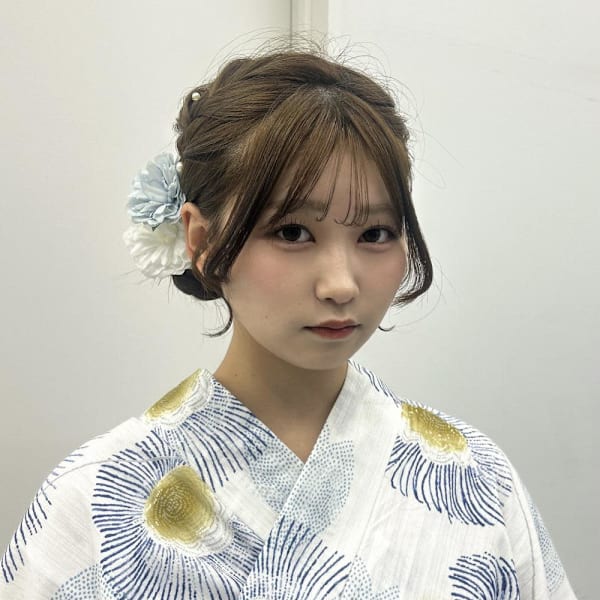 浴衣ヘア/ヘアアレンジ/天神大名