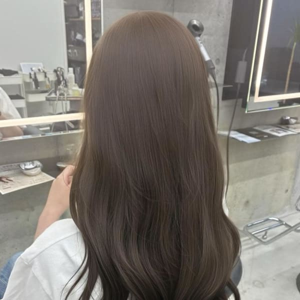 アッシュグレー/ロング/天神大名|FIG Hair Design