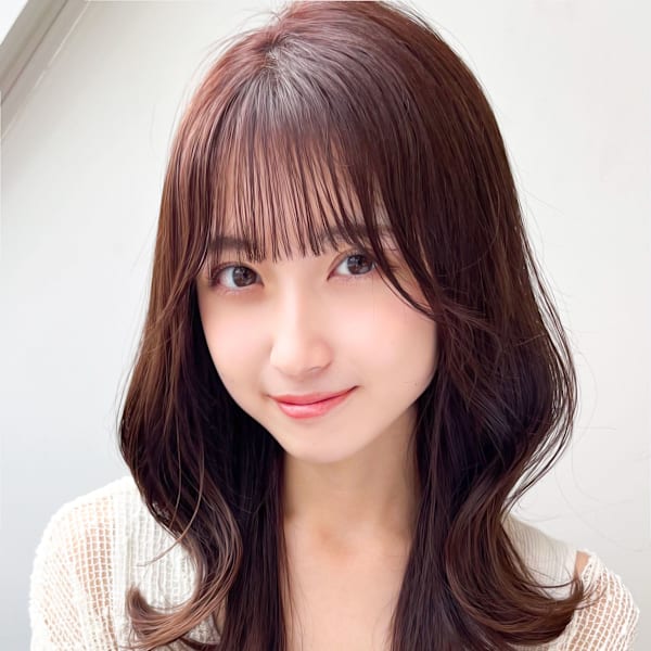 韓国風エギョモリ★くびれ外ハネミディ大人可愛い小顔20代30