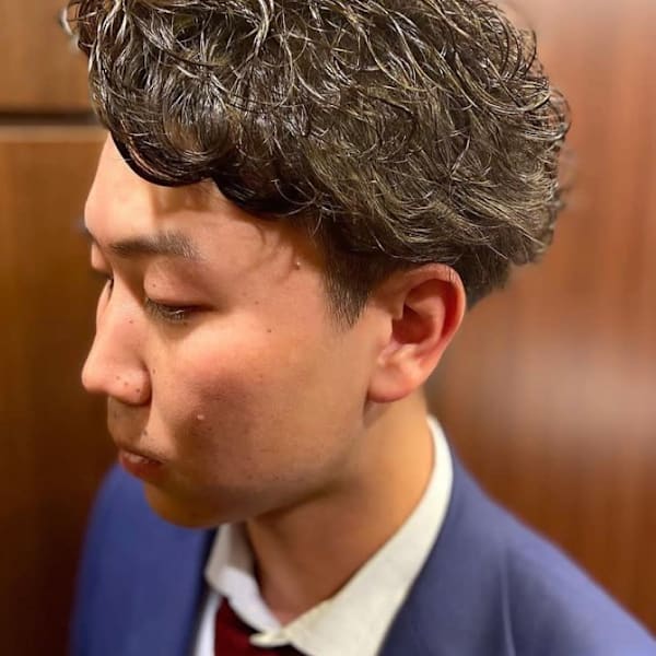 ビジネスパーマ&ツーブロック