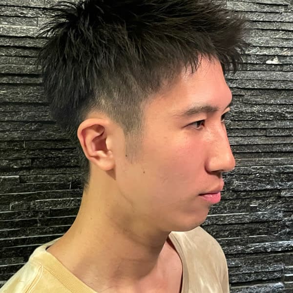 アップバングスタイル