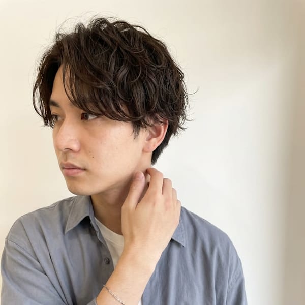 【30代】メンズ×ニュアンスパーマ|YOIN