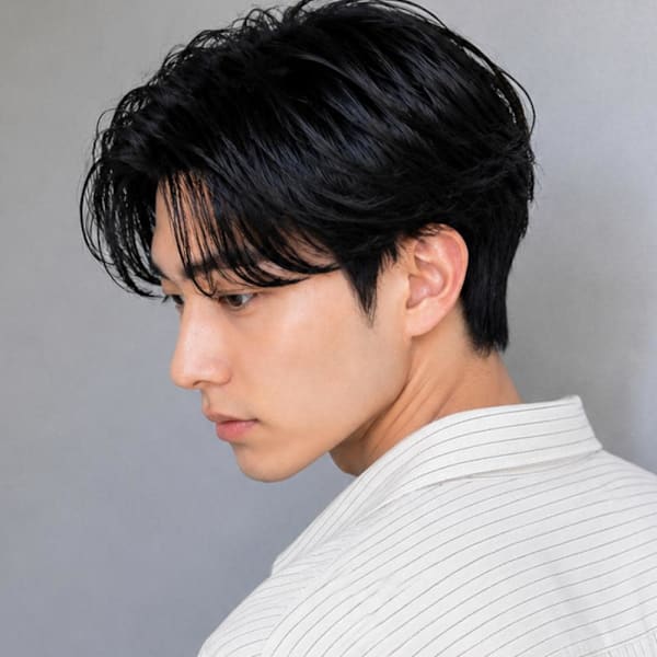 韓国風センターパート/メンズ