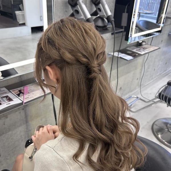 ハーフアップ/ヘアアレンジ/天神大名|FIG Hair Design