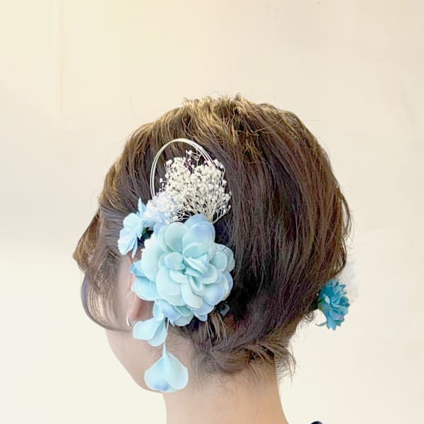 浴衣着付け・ショートヘアアレンジ