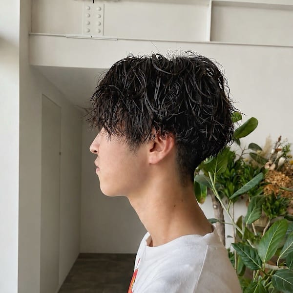 無造作ツイストスパイラルマッシュ