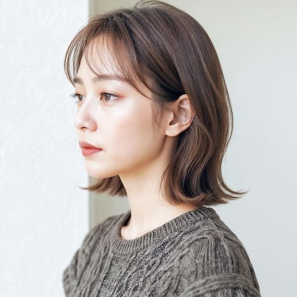 ひし形シルエット大人美人くびれカールロブp1