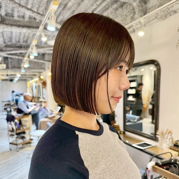 名古屋栄美容室 インナーカラーベージュ/ミニボブ/名古屋栄