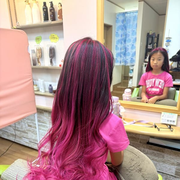 ピンクガール♪|HANAI hair design