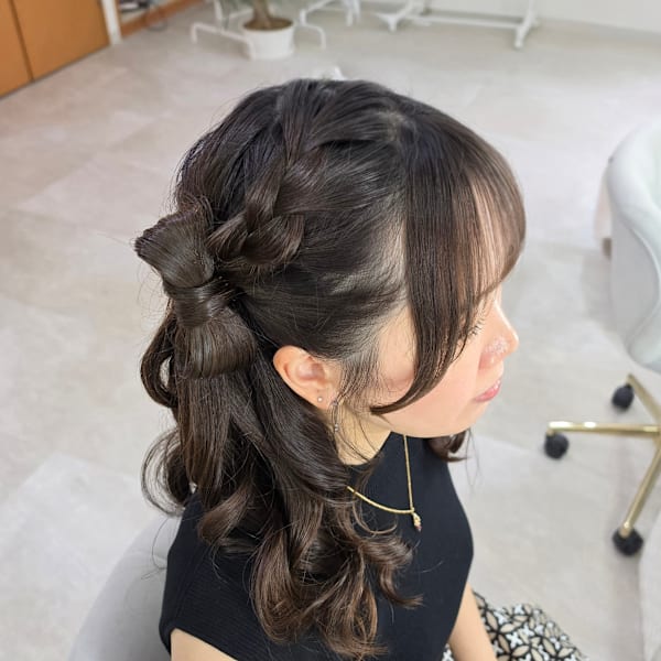リボンサイドポニー