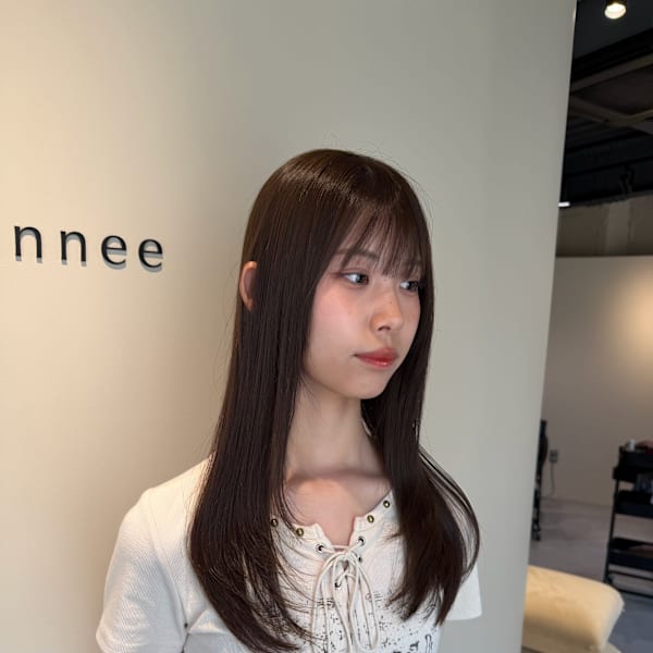 ブリーチなしwカラーアッシュブラウン×髪質改善