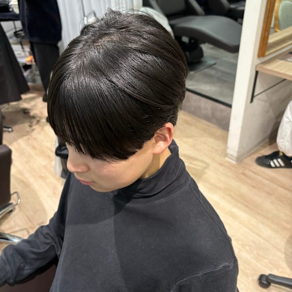 王道マッシュスタイル×メンズ縮毛矯正