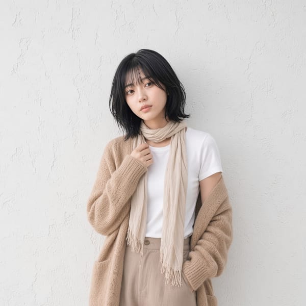 自然体で飾らない美しさ。大人の抜け感ボブ