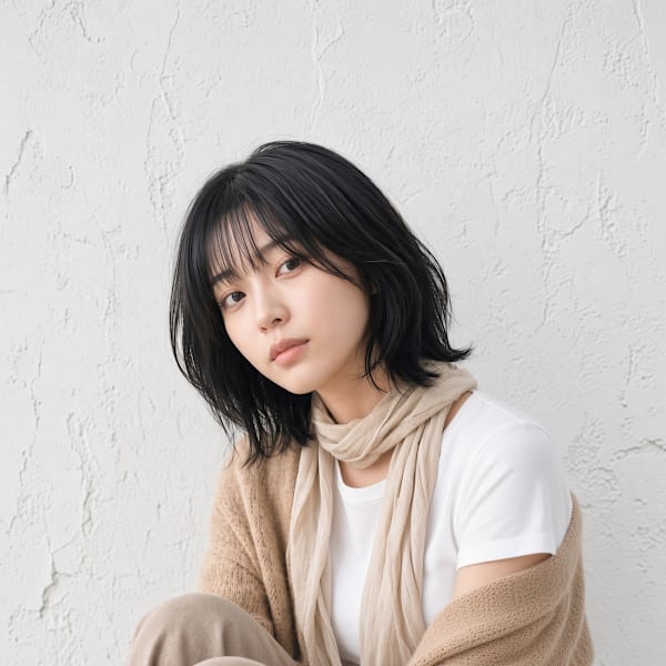 光を味方にする透明感。大人リラックスボブ