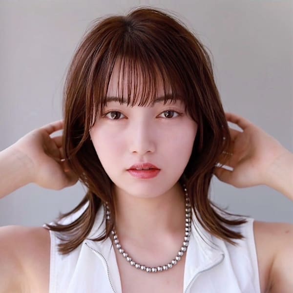 大人可愛い20代30代40代◎小顔カットくびれミディボブルフ