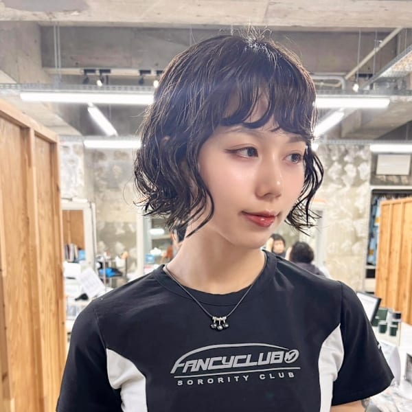 人気のショートボブパーマ