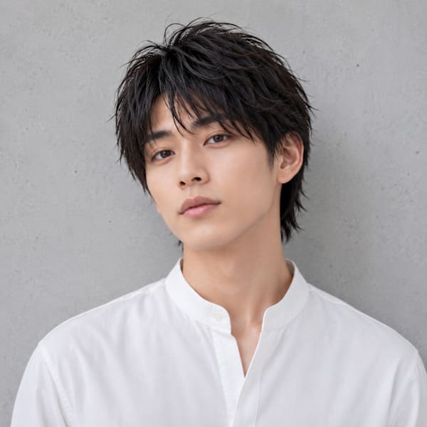 20代の束感ニュアンスパーマ×ビジネス