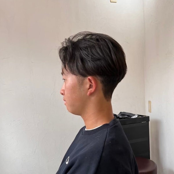 MEN'S HAIRカルマパーママッシュパーマアッシュブラッ