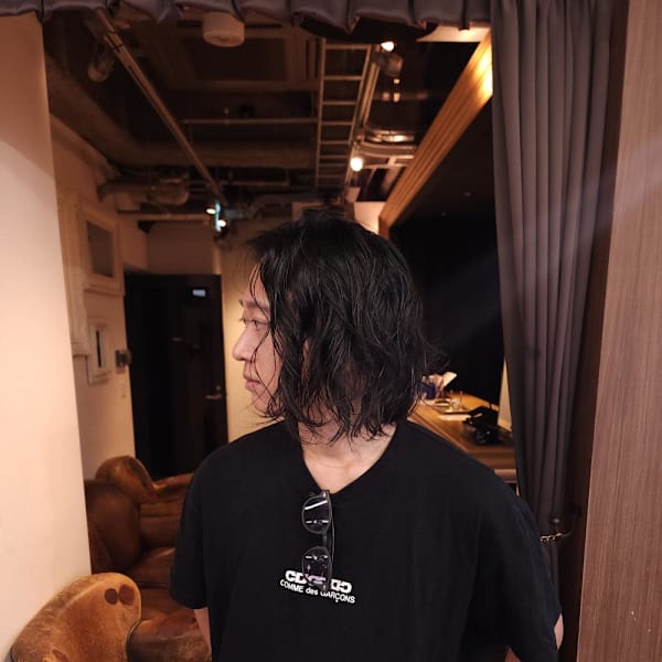 マンバン対応　ニュアンスパーマボブ