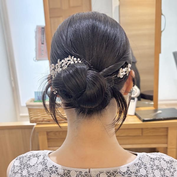 結婚式/ヘアセット/シニヨン