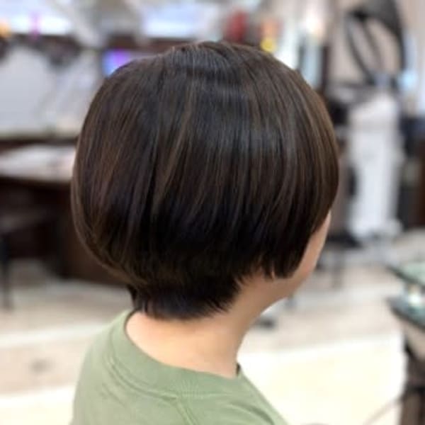丸みショートボブ