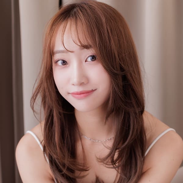 シースルーバング大人かわいいレイヤーウルフカット20代30代