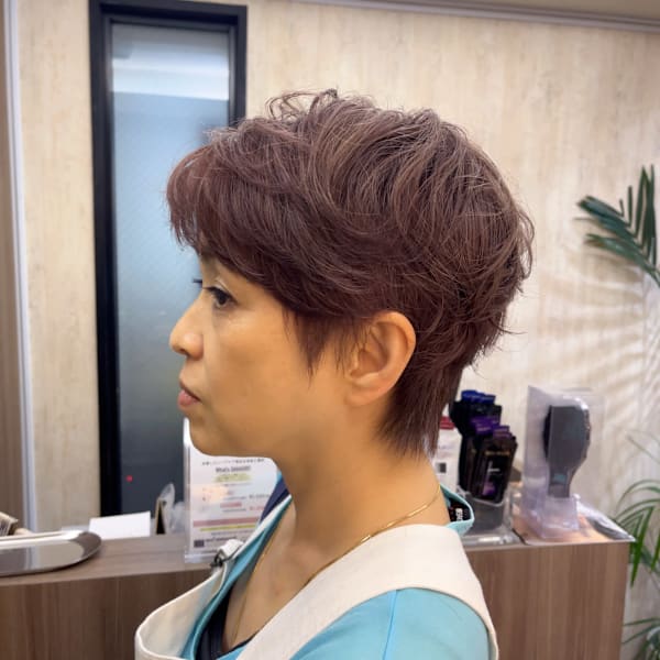 40代50代大人可愛いショートボブ
