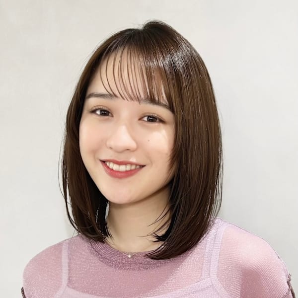 小顔ミディアムレイヤー/大人ミディアム池袋20代30代40代