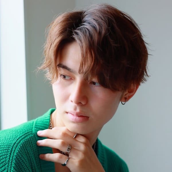 MEN’SHAIRアップバンク波巻きマッシュヘア