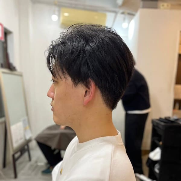 MEN’S HARE アッシュブラックカルマパーマ