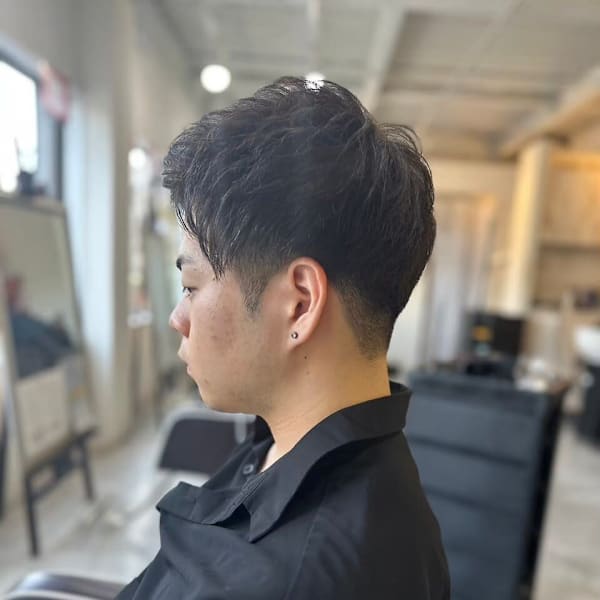 MEN’S HARE アッシュブラックカルマパーマ