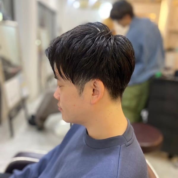 MEN’S HARE アッシュブラックカルマパーマ